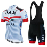 UAE Cycling Mtb Tricuta Man Uniform Men's Clothing Pants Jersey Costume Bike Clothes Shorts 2024 Laser Cut Mens Complete Bib Gel