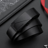 Men Genuine Leather Belt Luxury Automatic Alloy Buckle Belt High Quality  Fashion Business Cow Genuine Leather Belt for Men