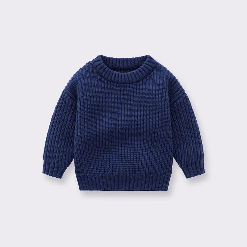 Children Baby Loose Sweater Knitted Autum Winter Baby Boy Girl Clothes Round Neck Kid Toddler Girl Boy Pullover Baby Outerwear