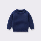 Children Baby Loose Sweater Knitted Autum Winter Baby Boy Girl Clothes Round Neck Kid Toddler Girl Boy Pullover Baby Outerwear