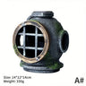 1pc Resin Diving Helmet Wreck Aquarium Fish Tank Landscaping Creative Decoration Ornament Through Rest Shelter for Tank