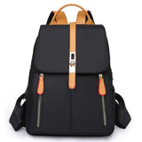 Waterproof Oxford Backpack for Women Anti-theft School Bag Large Capacity Travel Bag Simple Black Fashion Shoulder Bag Handbag