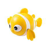 Baby Bath Toys Cute Swimming Fish Cartoon Animal Floating Wind Up Toys Water Game Classic Clockwork Toys For Toddlers