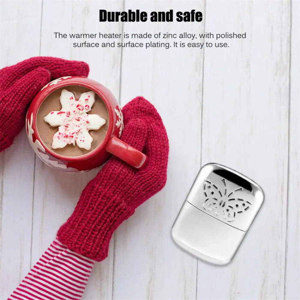 Portable Liquid Fuel Mini Hand Warmer Reusable Furnace Metal Alloy Compact Pocket Handy Winter Heater Burner For Outdoor