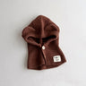 New Baby Knitted Hooded Scarf Warm Solid One Piece Scarf Hat Girls Thicken Ear Protection Balaclava Hat Headgear Bonnet for Boys