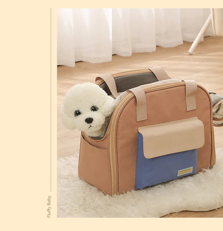 Pet Dog Cat Backpack Foldable Puppy Travel Handbags Multifunctional Tent Portable Dog Bag Puppy Carrier Pet Single Shoulder Bag