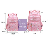 Sanrioed Hello kitty Schoolbag Cartoon Strawberry Kitty Cat Bags Burden Alleviation Protect Spine Waterproof Anti Lost Backpack