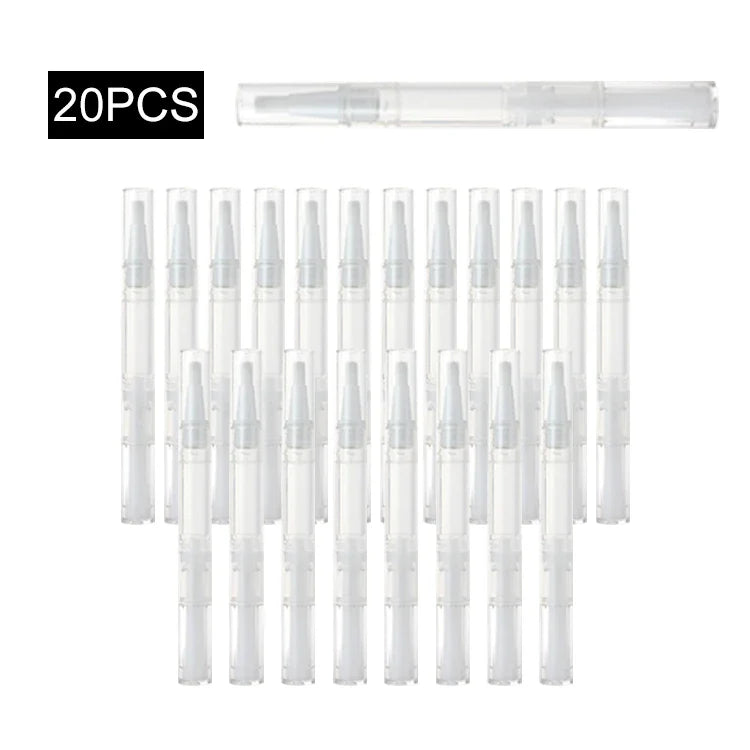 Transparent Twist Pens Empty Nail Oil Pen with Brush Empty Cuticle Oil Pen Cosmetic Container Pen Lip Gloss Tubes wholesale