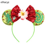 10Pcs/Lot New Colors Mouse Ears Headband Women Festival Party Cosplay Hairband Girls Gift Kids DIY Hair Accessories Wholesale