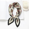 2023 Brand Crinkle Scarf Women Silk Satin Square Neck Tie Hand  Wirst Female Headscarves Bandana Shawl  Leopard Hair Foulard