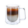 2023 New Simplicity Glass Cup Coffee Drinkware Insulation Double Wall Glass Cup Spoon Gifts Hot  European Style Transparent Mugs