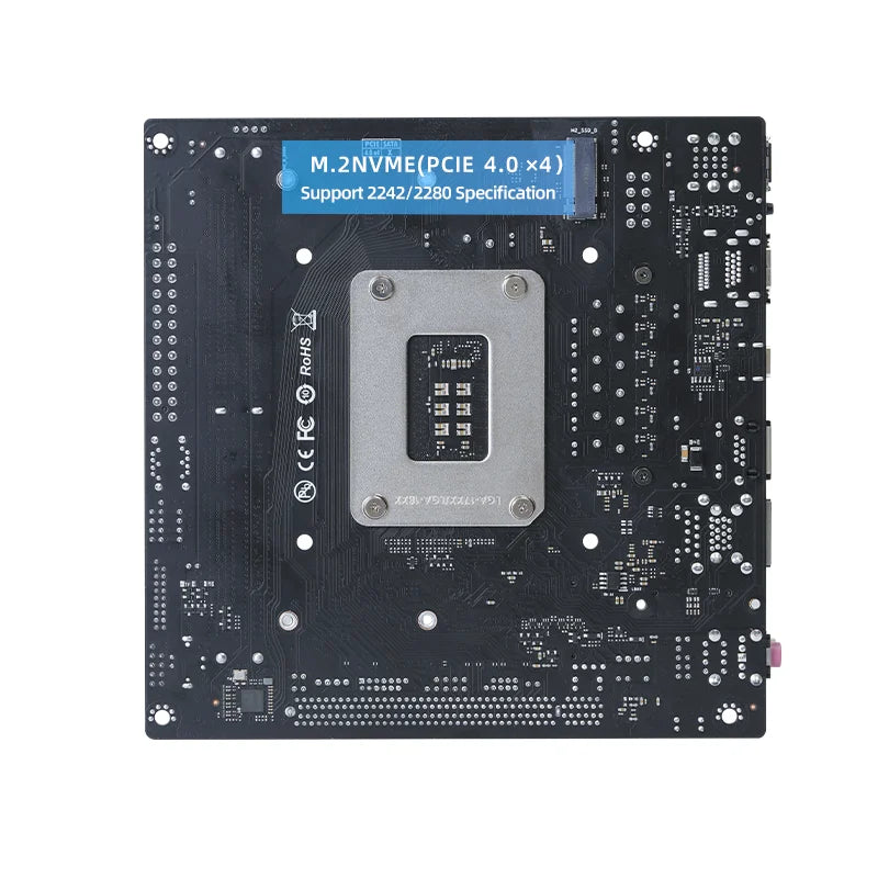 ERYING DIY ITX Desktop Motherboard Set with Onboard Core CPU Interposer Kit i5 13500H i5-13500H 12C16T DDR5 Gaming PC Computers