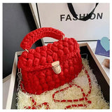 DIY Knitted Handbag Wallet Fashion Rope Woven Ladies Handbag Designer Casual Chain Shoulder Messenger Bag