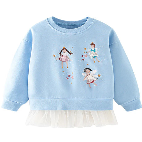 Little maven 2023 Autumn Kids Clothes Girls Sweatshirt Fairy Tops Cotton Kids Hoodies Children's Clothing