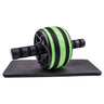 AB Roller Wheel Machine Abdominal Exercise Trainer Health And Fitness Workout Equipment For Home Gym With Mat Boxing Training