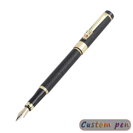 Engraving Custom Dragon Pen Luxury Office Supply School Kit Fountain Ink High Quality Personalized Black Metal Gift Set Writing