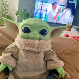 28cm Baby Yoda Action Figure Toy Action Figure Plush Yoda Master Model  Dolls Toys Boy Girls Collection Birthday Christmas Gifts