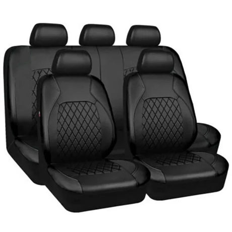 Hot selling high-end pu Car Interior with 5/2Pcs Quilted Leather Thread Pressing Seat Covers Airbag Compatible Breathables Tools