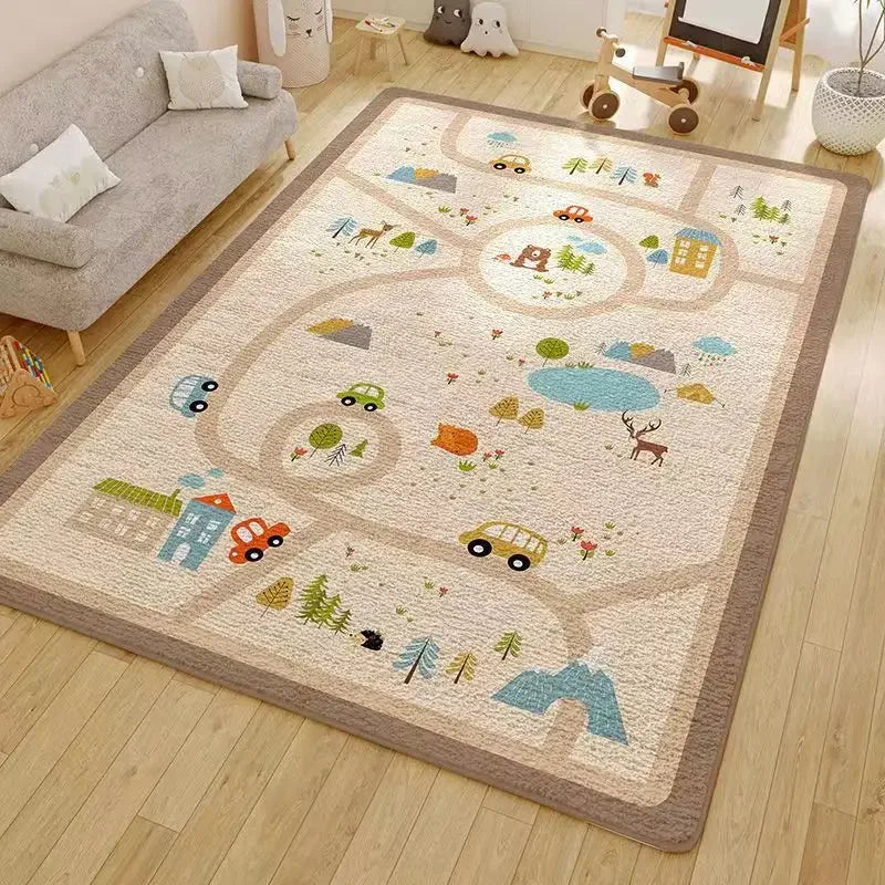 Thickened Soft Plush Non-slip Carpet for Living Room Design Sofa Rugs Tea Table Children’s Floor Mats Decoration Bedroom Home