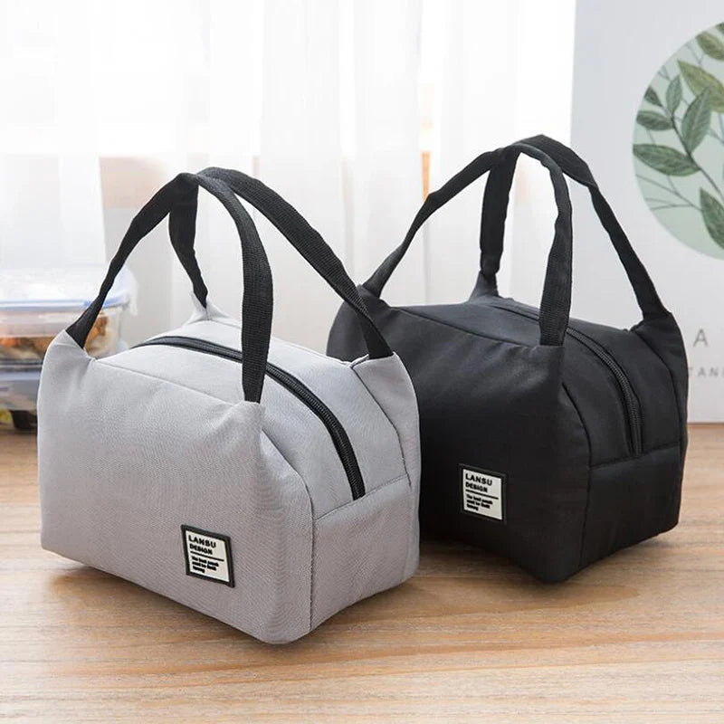 Portable Lunch Bag 2023 New Thermal Insulated Lunch Box Tote Cooler Bag Bento Pouch Lunch Container School Food Storage Bags