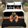 M-Michael-Kors logo printed Bedding Sets exquisite supplies set duvet cover bed comforter set bedding set luxury birthday gift