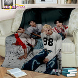 Korea Singer 3D Kpop Stray Kids Blanket,Soft Throw Blanket for Home Bedroom Bed Sofa Picnic Travel Office Rest Cover Blanket Kid