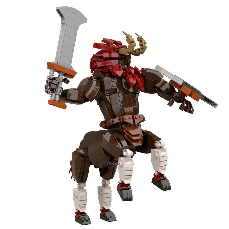 MOC Breath of the Wild Monster Lion Centaur Lynel Building Blocks Kit Game Link Red Bokoblin Figure Brick Model DIY Kid Toy Gift