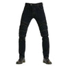 Men Jeans Embroidery Motorcycle Pants Pantalon Motocross Belt Protective Gear Motorcycle Driver's License Test Motos Jeans