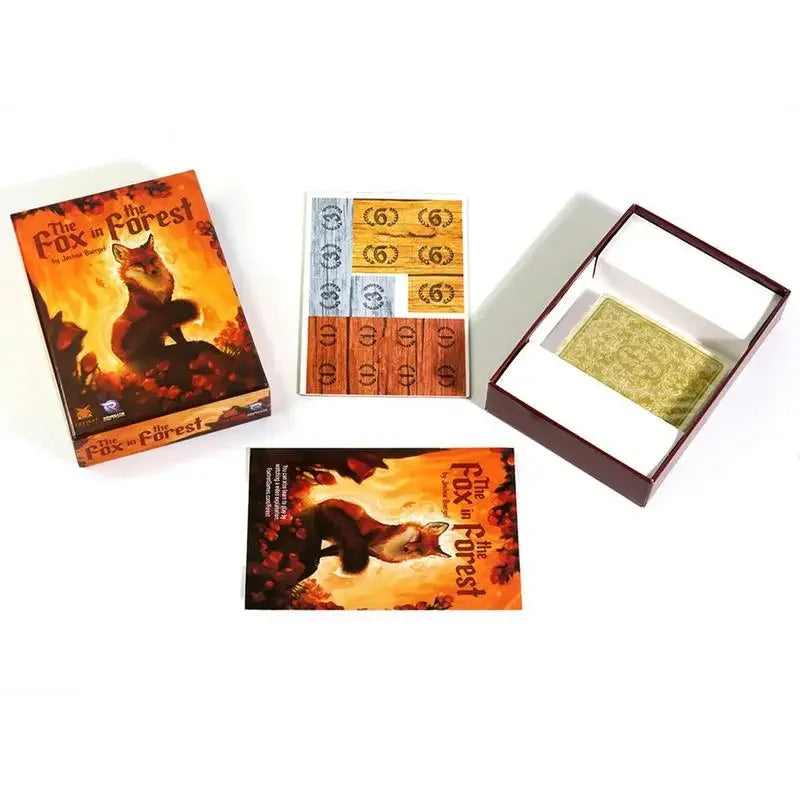 The Fox in the Forest, Social Party Game Cards, Fox-Forest Card Game Educational Toy Challenging Strategy Games Mysterious Funny