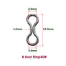 CF Lure Hard bait 30~46 Size DIY Stainless Steel 8 Knot Ring Customizable Jointed Ring Fishing