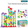 Marbles Run Catapult Track Building Blocks Slide Beads Educational Toys Children Gift Race Balls Toy Marble Track Race Set