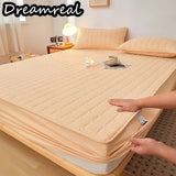 Dreamreal Thicken Mattress Pad Protector Skin-Friendly Durable Fitted Sheet Bed Cover Cotton Mat Cover 150x200 180x200 160x200