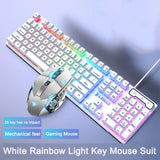 3-piece Set Gaming Keyboard Mouse Headphone Set Wired Backlight Game 104 Keys Keyboards 1600DPI Mice Headset Combos for PC Gamer