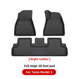 YZ Past Tesla Model 3 Y Highland Floor Mat Bagage Mat 2017 to 2024 Vier Seizoenen waterdichte 3D Vloer  Liner