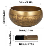 Miwayer Tibetan Singing Bowl Set Divine Eye Unique Gift Helpful for Meditation Yoga Stress Relief Prayer and Mindfulness