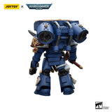 JOYTOY Warhammer 40k 1/18 Action Figures Anime Ultramarines Vanguard  Veteran with Thunder Hammer Storm Shield  Figure Toys