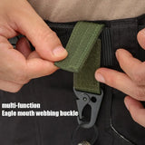 1PC Tactical Hanging Buckle Nylon Belt Hook Buckles Outdoor Climbing Camping Tools Accessories Carabiner Keychain