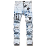 Mens Ripped Skinny Stretch Jeans wholesale Hombre Hip Hop Mens Amirys Jeans Designer Clothes