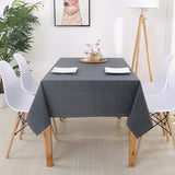 Faux Linen Tablecloths Rectangle Washable Table Cloths Wrinkle Stain Resistant Table Cover Cloth for Kitchen Dining Room JAF040