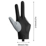 Billiards Glove Left Right Three Finger Snooker Billiard Glove Non Slip Stickers Elasticity Billiard Training Gloves Accessories