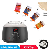 Hair Removal Wax Heater Machine with Digital Display Screen Depilatory Hard Wax Melt Warmer Paraffin Waxing Beans Epilator