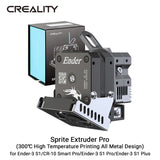 CREALITY Sprite Extruder Pro All Metal Dual 3.5:1 Gear Feeding Design 3D Printer Upgrade Parts for Ender-3 S1 CR-10 Smart Pro