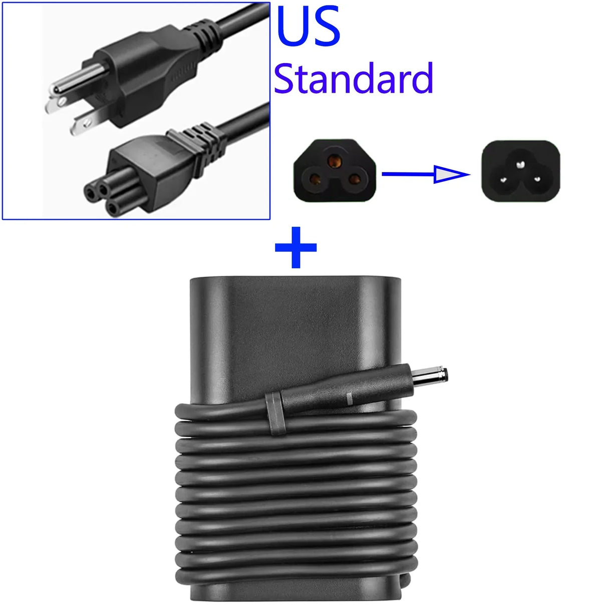 19.5V 2.31A 45W 4.5mm*3.0mm Laptop Ac Adapter Charger For Dell Vostro 14 3458 3459 5459 5468,15 3558 3559 5568,D0KFY X9RG3 CC0DT