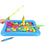 27Pcs/Set Fishing Toy Children Puzzle Boys And Girls Pool Set Of Magnetic Fishing Rod 2-Year-Old 3-Year-Old 4-Year-Old 5-Year