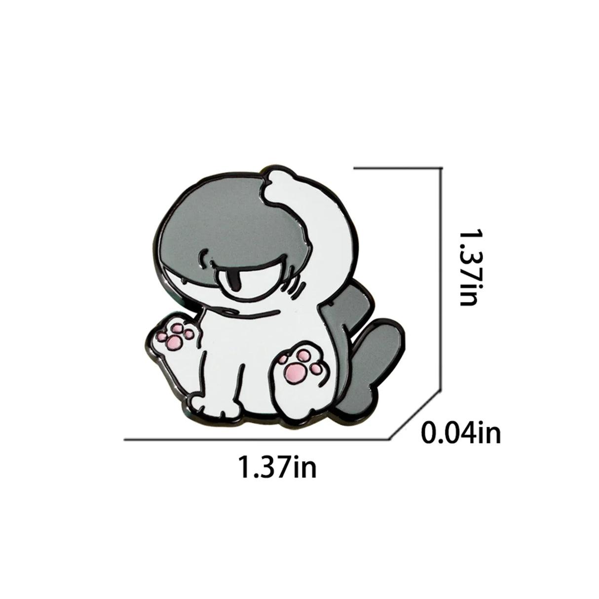 Anime Yogin Sharkitty Brooch Pins Enamel Brooches Badge Animation Derivatives Cartoon Pin for Backpacks, Clothes,Bags