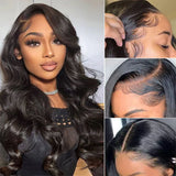 Body Wave 360 Full Lace Wig Human Hair Pre Plucked 13x6 HD Transparent Lace Frontal Wig 13x4 Brazilian Hair Wigs For Black Women