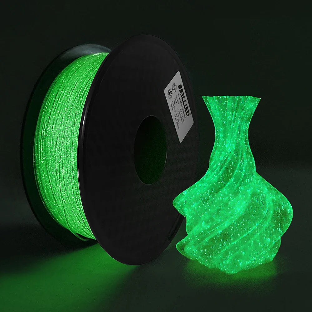 Glow In The Dark PLA Filament 3D Printer Sublimation Noctilucent Plastic Material For 3D Printing Noctilucous Rainbow Green Blue