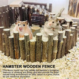 Hamster Cage Fence Guinea Pig Wood Climbing Bridge Fence Hamster Cage Decor Hamster Accessories Hamster Chew Toy For Guinea Pig