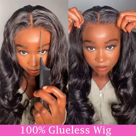 13x4 Body Wave HD Lace Frontal Wig Human Hair Brazilian 13x4 Transparent Lace Frontal Body Wave 4x4 Glueless Wigs for Women