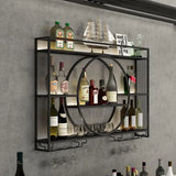 Hanging Display Wine Rack Wall Mounted Inverted Retail Modern Bar Cabinet Club Bottle Armario Para Vinos Home Furniture Unique